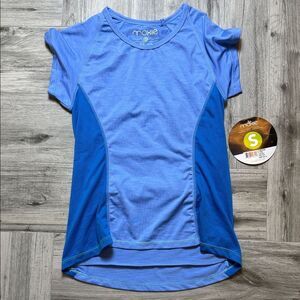 Moxie Blue Cycling Tee Size Small